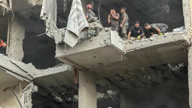 أثار الضربة التي استهدفت هيثم علي الطبطبائي